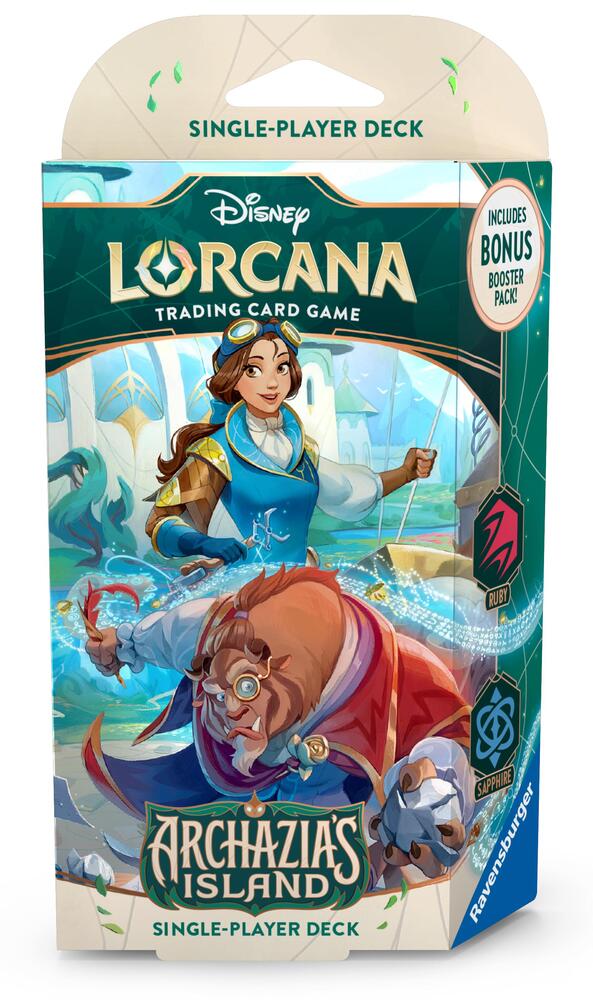 beast lorcana card Archazia's Island Disney Lorcana Starter Deck Ruby & Sapphire