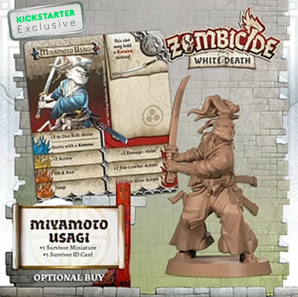 Figurine Et Carte Abomination Zombicide – Exclusives Kickstarter White Death Hachiman