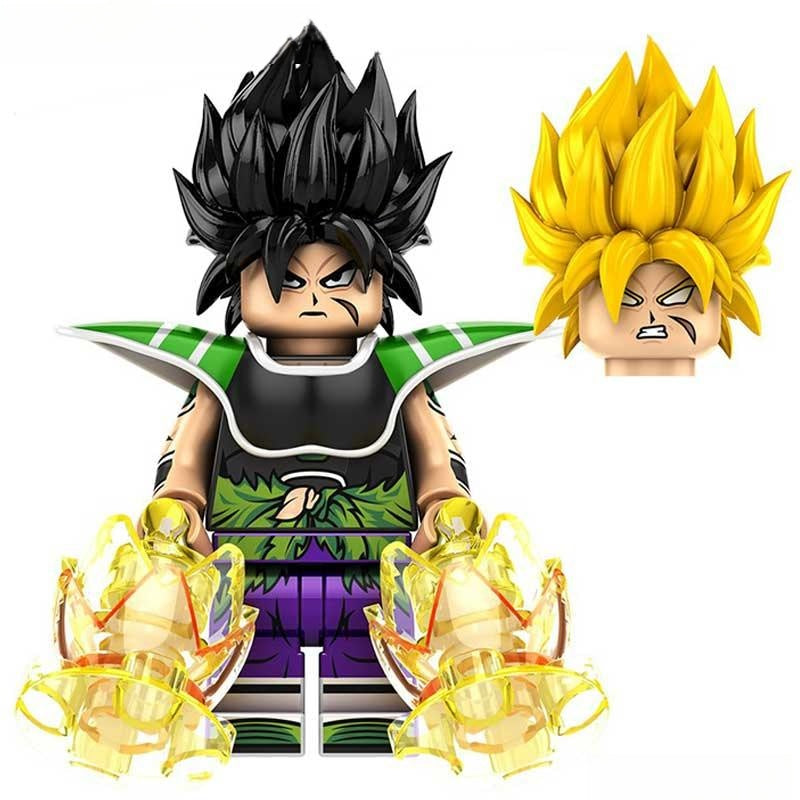 Broly Dragon Ball Z Super Minifigure Anime Custom Toys 3 – Silicon