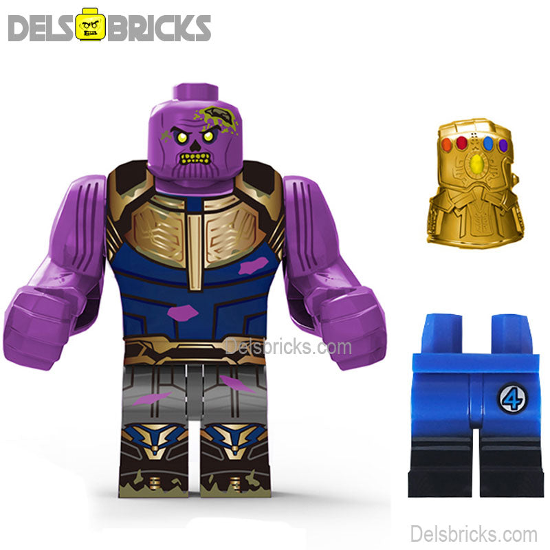 Zombie Thanos from Avengers Lego Minifigures Custom Toys – Silicon