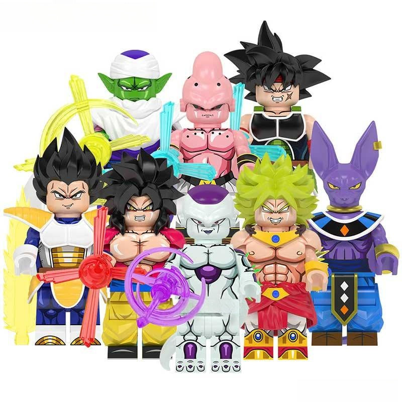Dragon Ball Z Super set of 8 Minifigure Custom Anime Toys 2