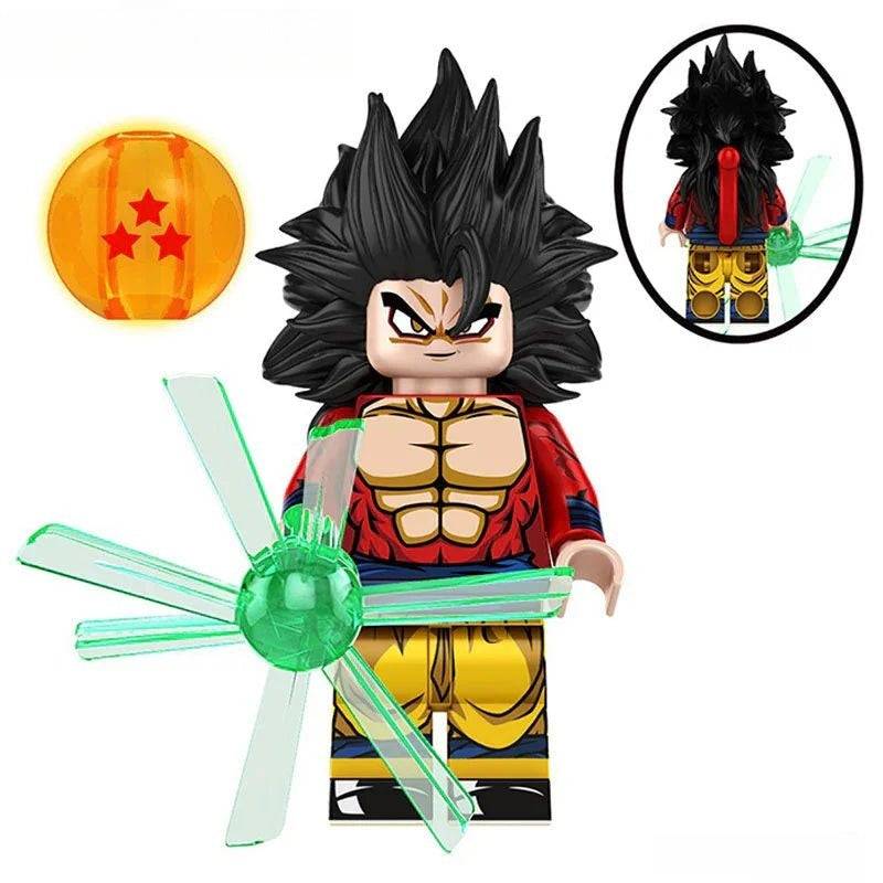 Goku 4 Dragon Ball Z Super Minifigure Custom Anime Toys G-8