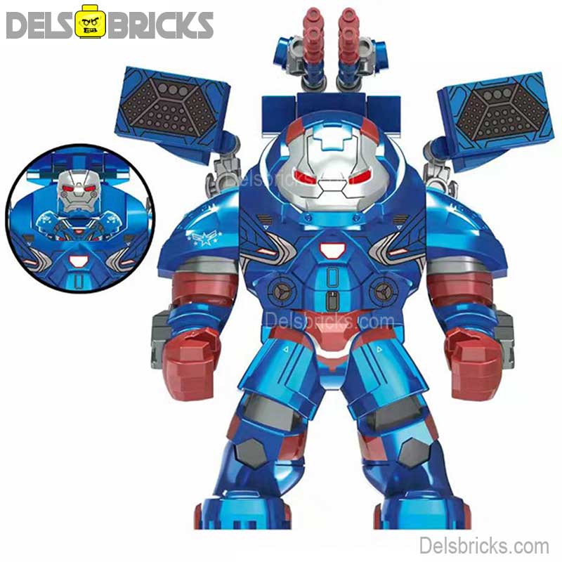 Iron Patriot Hulk buster Suit Big figure Lego Marvel Custom