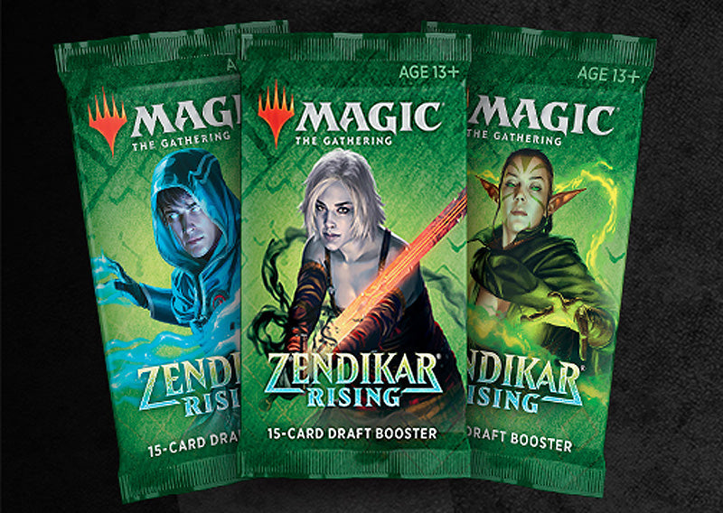 mtg zendikar rising draft booster box Magic: The Gathering Set | 30 Packs (360 Cards) + 1 Box Topper Draft Boosters are the classic Magic booster Magic: The Gathering Zendikar Rising