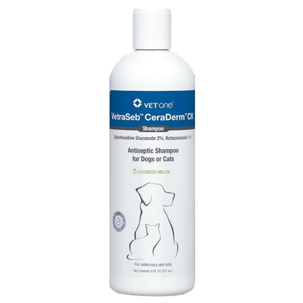 VetraSeb CeraDerm CK Antiseptic Shampoo for Cats & Dogs