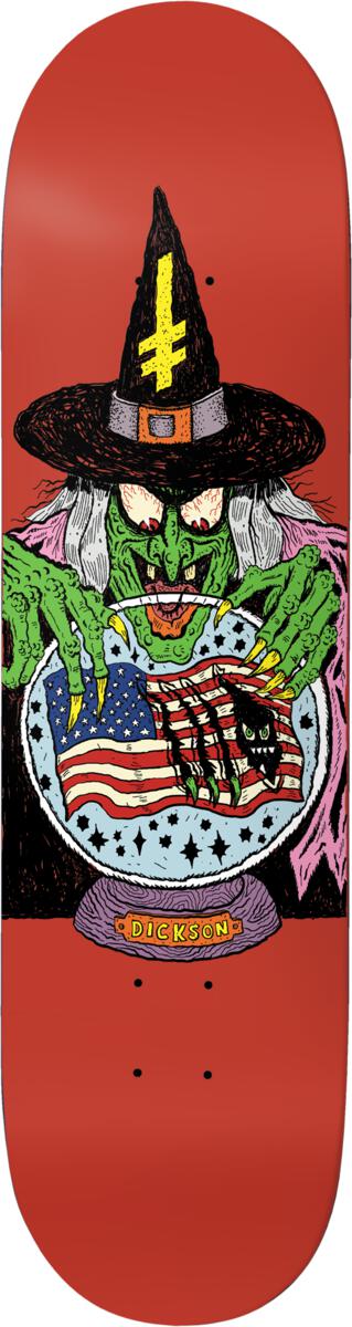 DEATHWISH DICKSON "DEATHWITCH TRIALS" 8" SKATEBOARD DECK