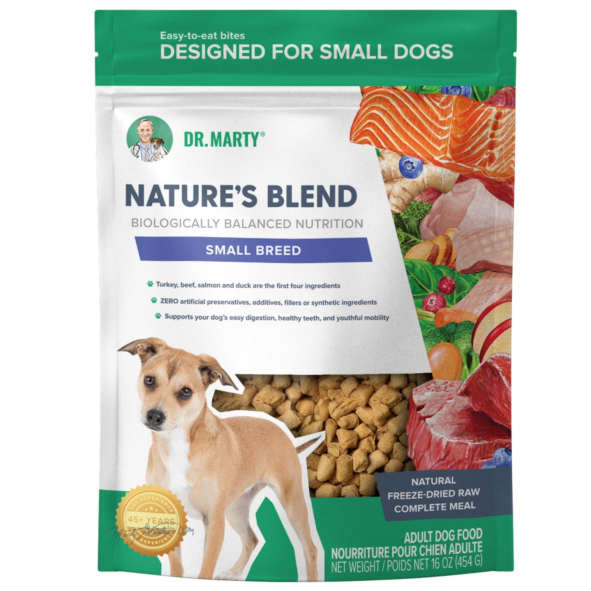 Dr. Marty Nature's Blend Small Breed Freeze Dried Raw Dog Food (16 oz)