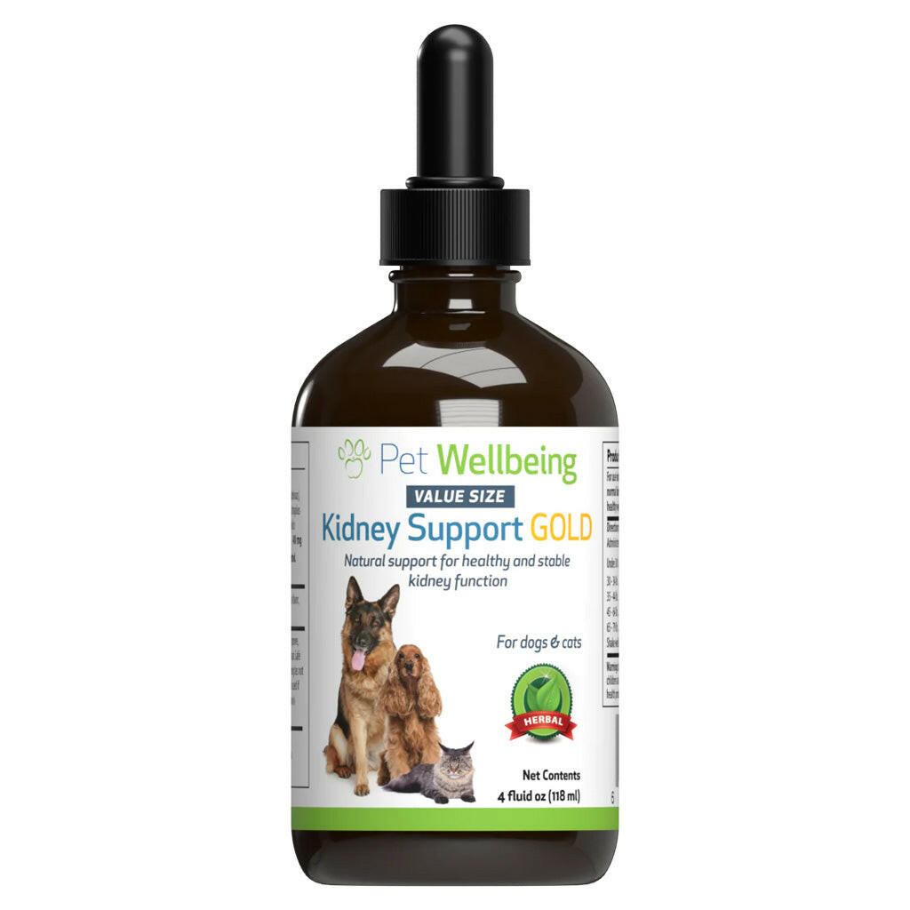 Pet Wellbeing Kidney Support Gold for Dogs