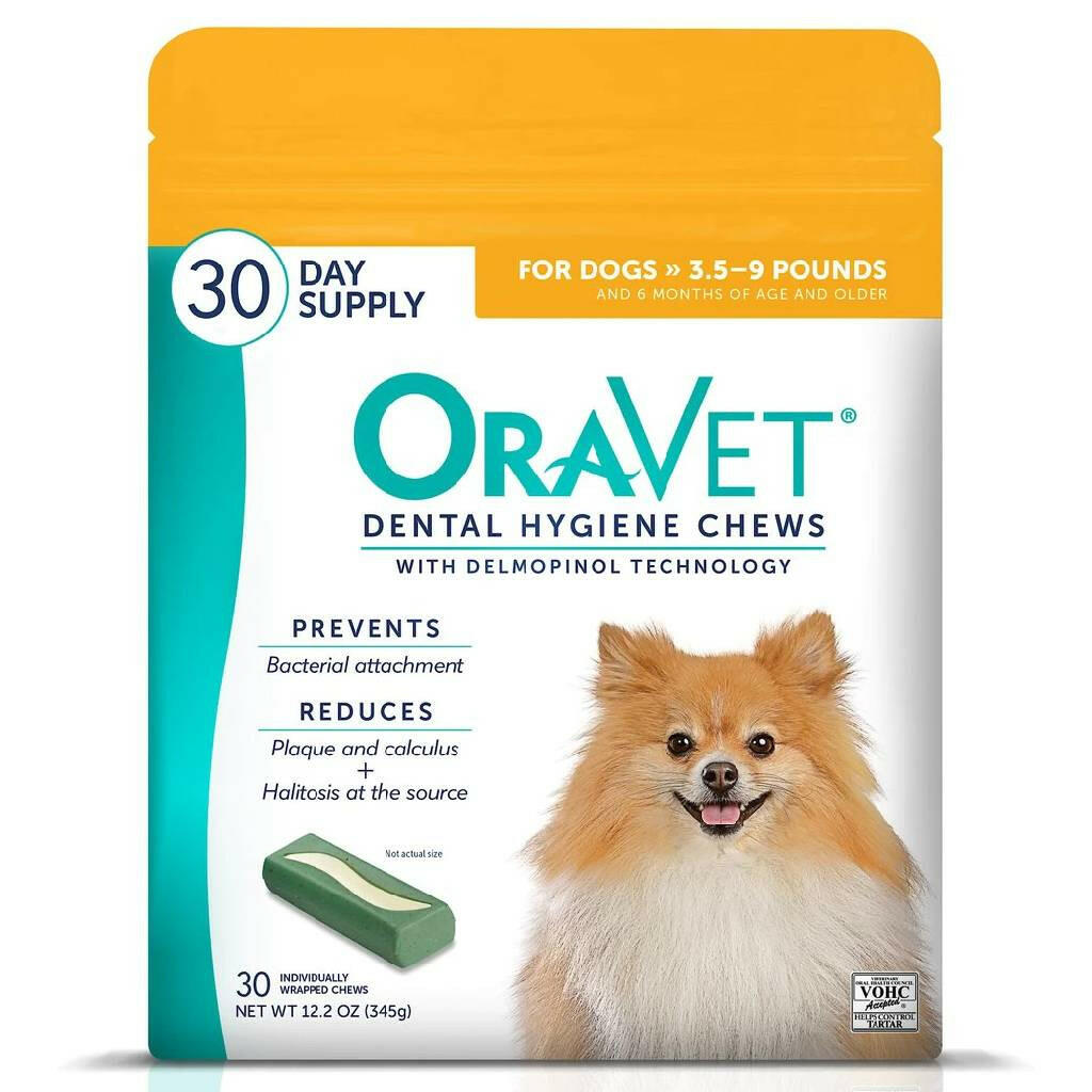 ORAVET Dental Hygiene Chews For Extra Small Dogs 3.5-9 lbs