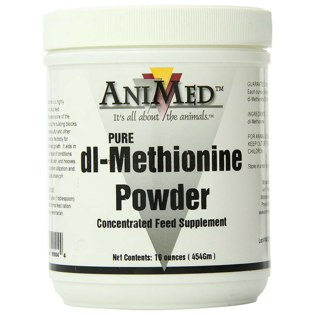 AniMed Dl-Methionine Powder Supplement For Horses (16 oz)