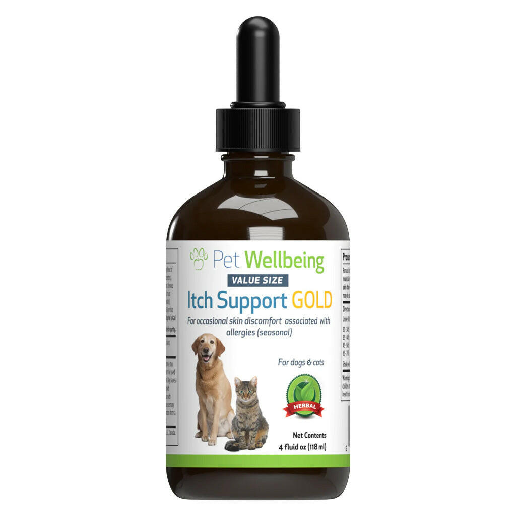 Pet Wellbeing Itch Support Gold - For Allergy-Related Itch in Dogs