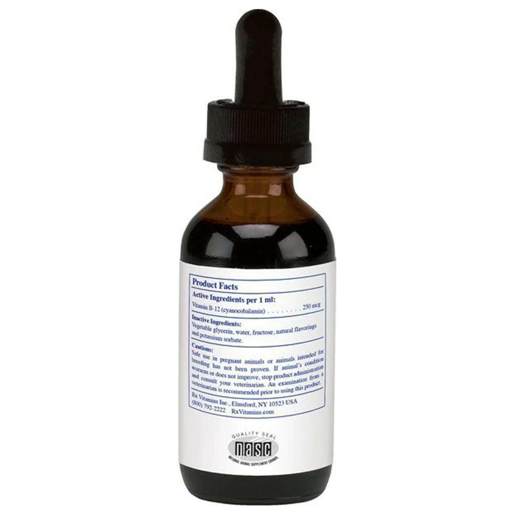 Rx Vitamins Rx B12 Liquid Digestive Supplement For Dogs and Cats (4 oz)