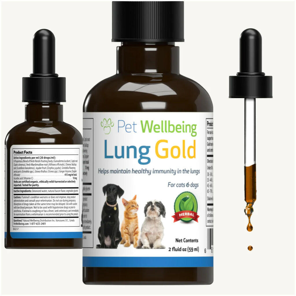 Pet Wellbeing Lung Gold for Cats