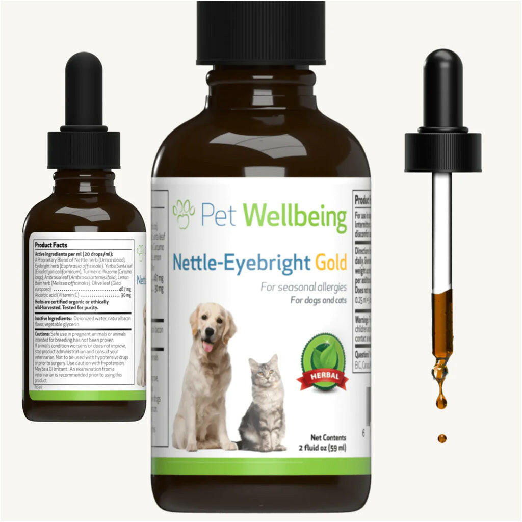 Nettle-Eyebright Gold - Seasonal Allergy Defense for Dogs(2 oz)