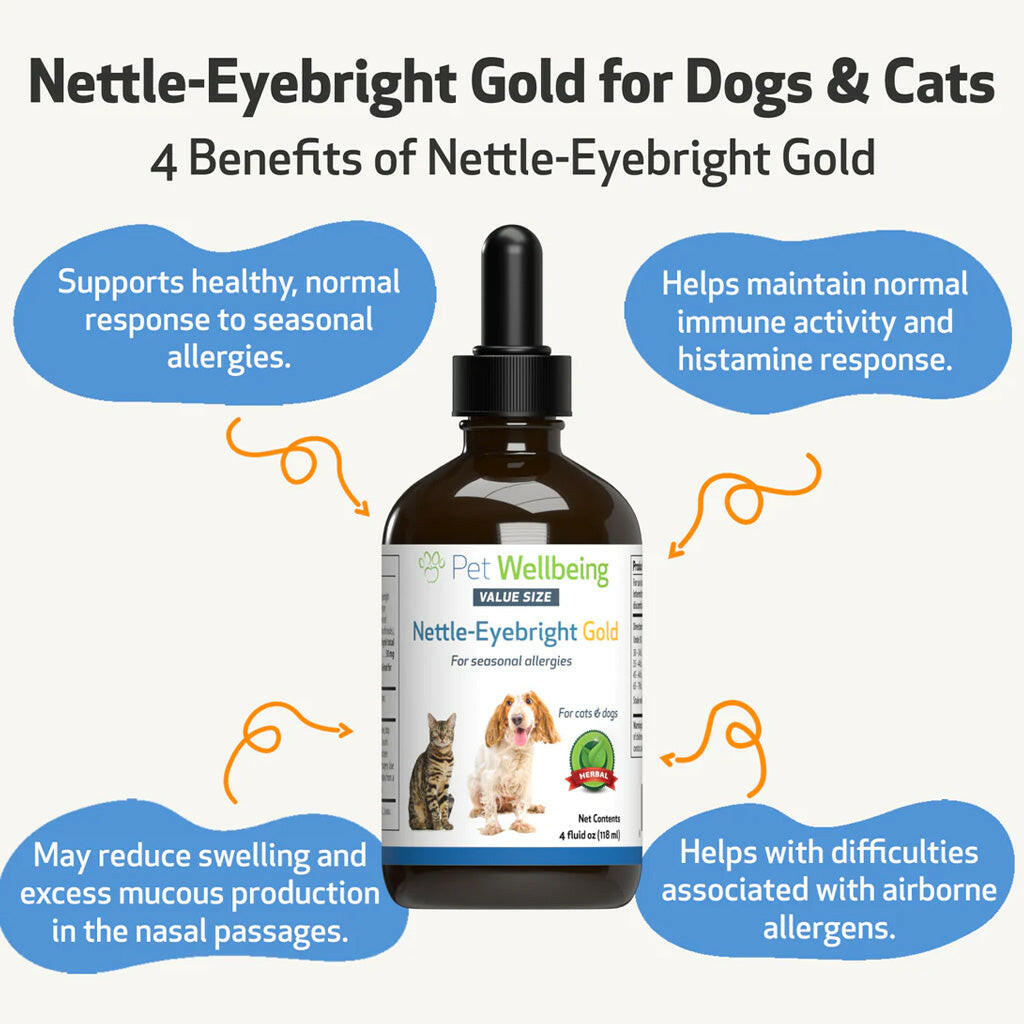 Nettle-Eyebright Gold - Seasonal Allergy Defense for Dogs (4 oz)