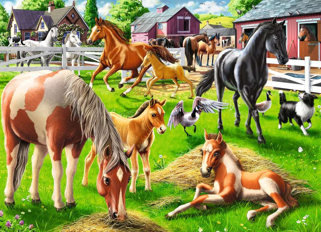 Puzzle: Happy Horses