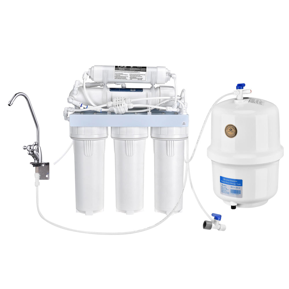 Yescom 5-Stage Water Filter System 50 GPD Reverse Osmosis Filtration