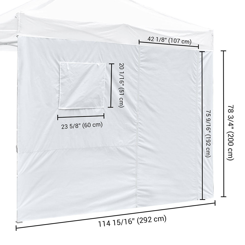 InstaHibit 1pc Canopy Sidewall Roll-up Door & Window 10x10