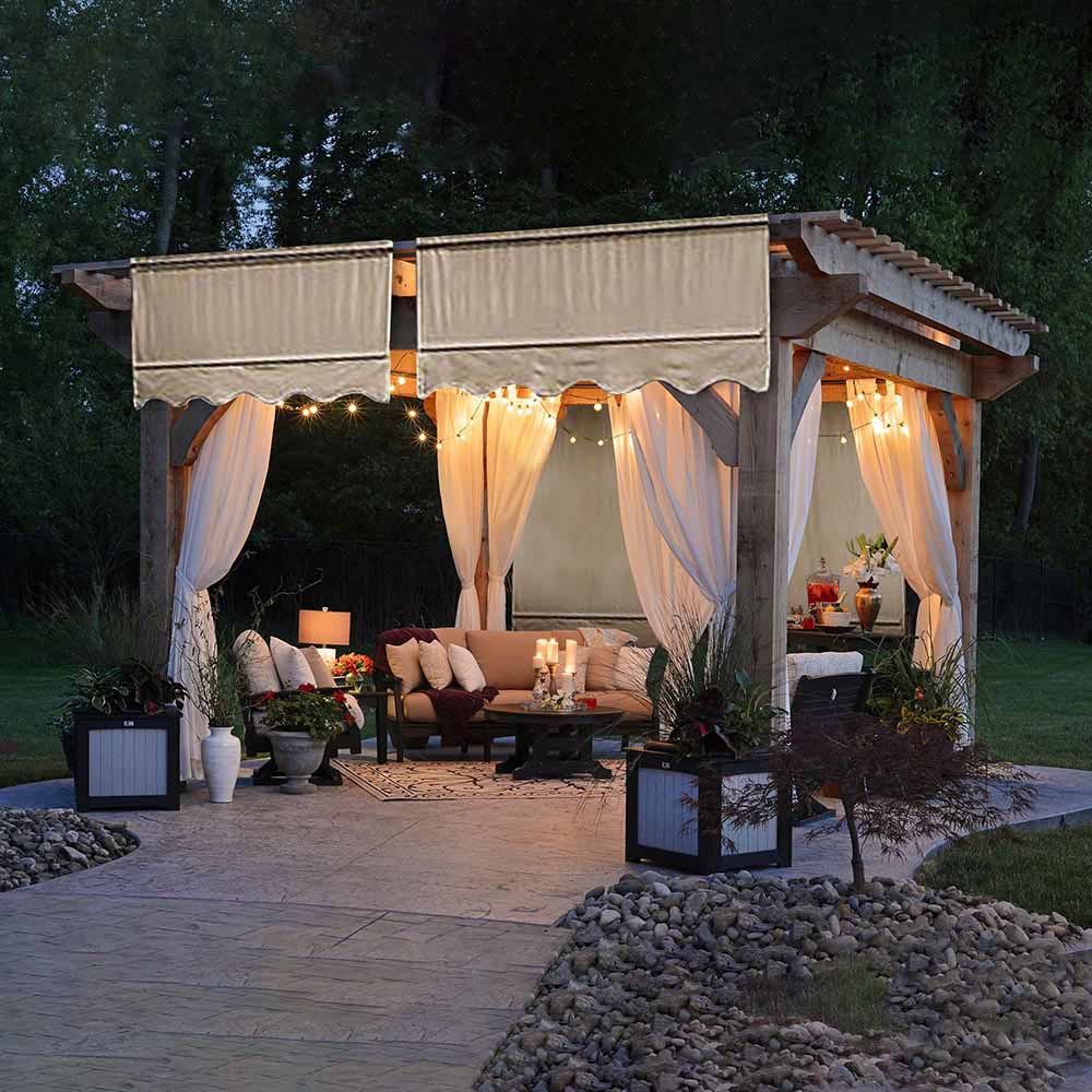 Yescom 2x 15'7" x 4'1" Replacement Pergola Shade Canopy