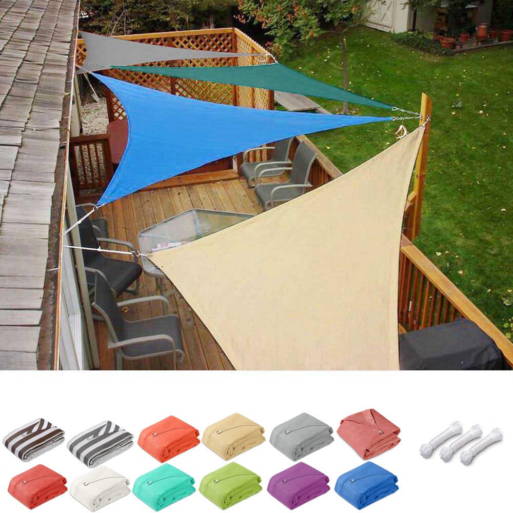 Yescom Patio Triangle Sun Sail Shade Canopy 11ft Color Optional