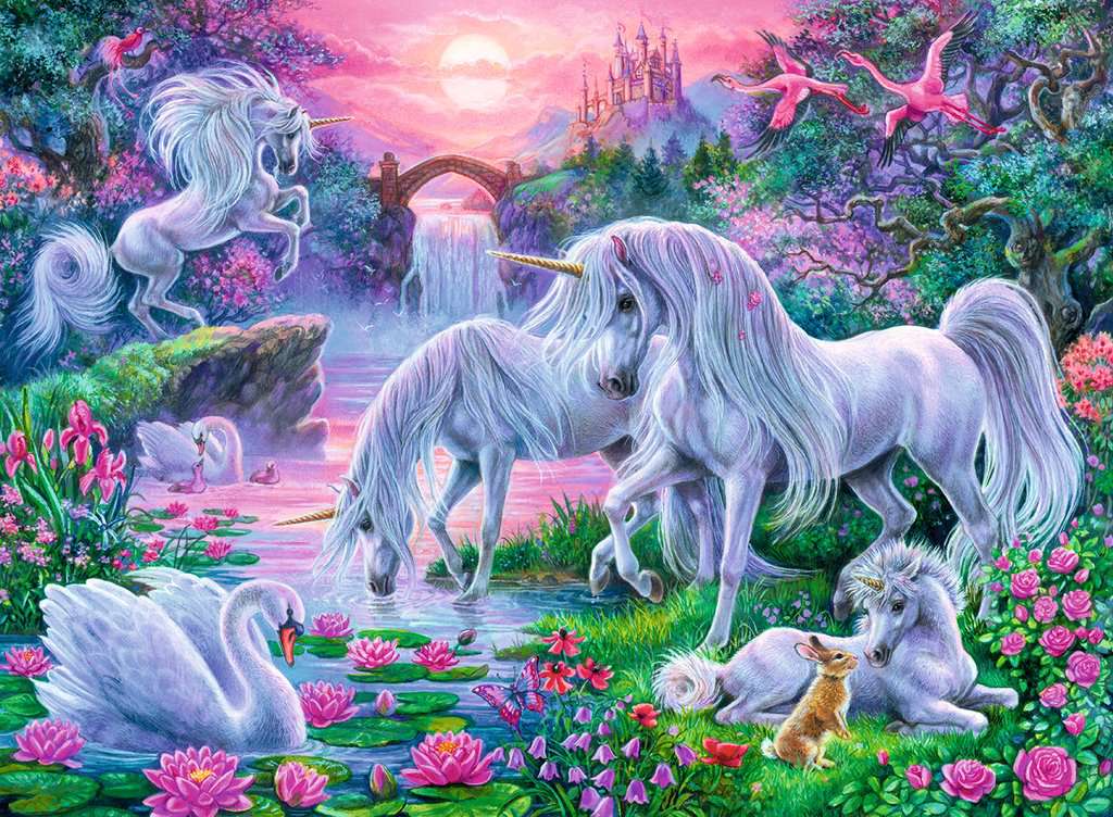 Puzzle: Unicorns in the Sunset Glow