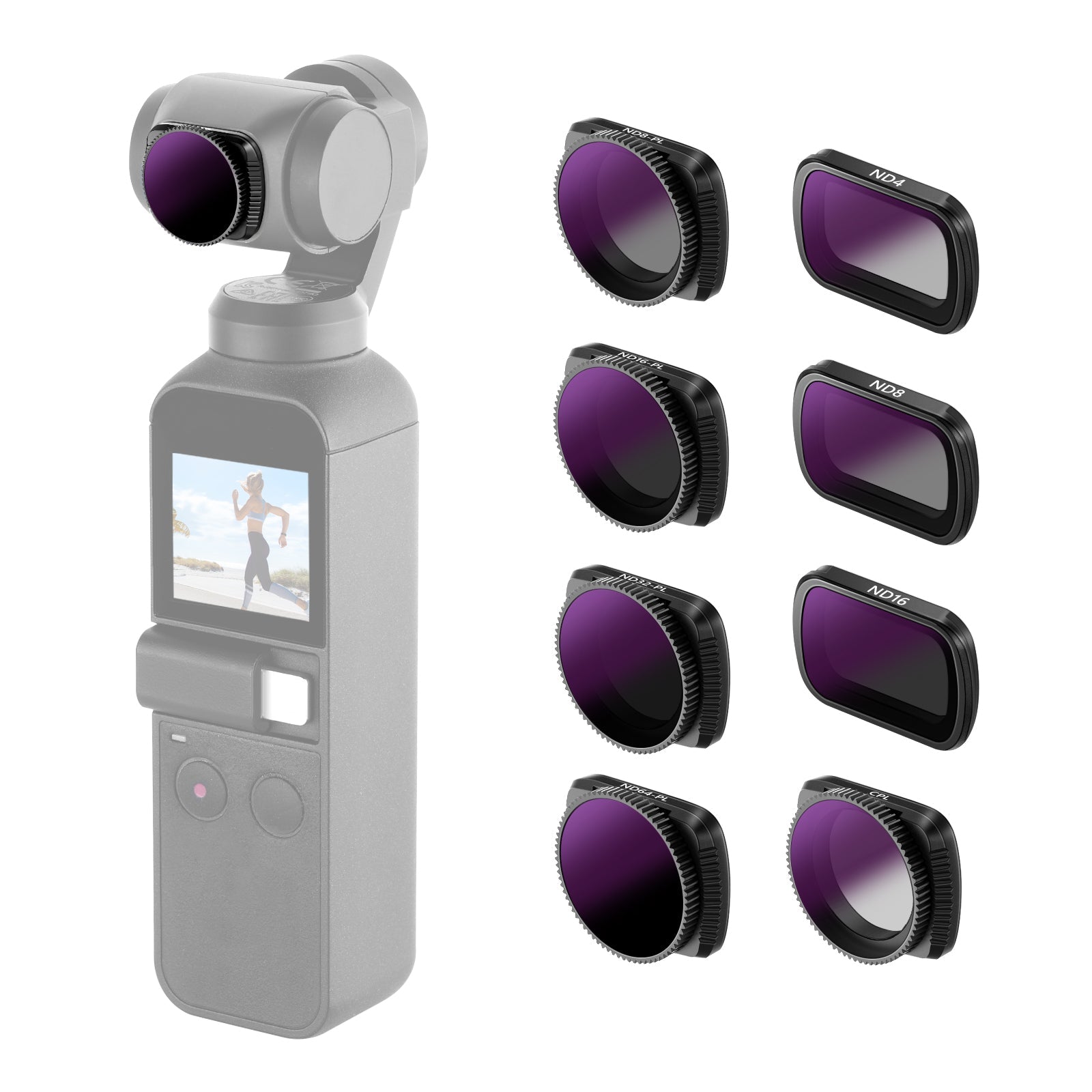 NEEWER Magnetic Lens Filter Kit For DJI Osmo Pocket Camera