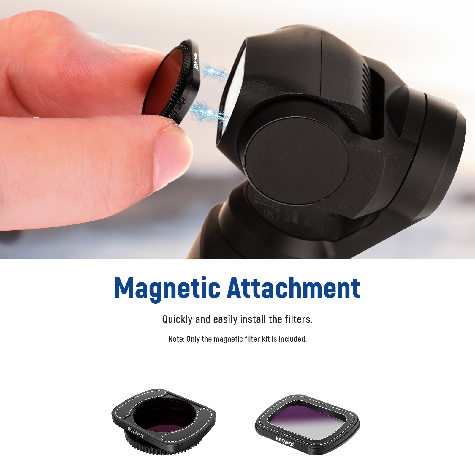 NEEWER Magnetic Lens Filter Kit For DJI Osmo Pocket Camera