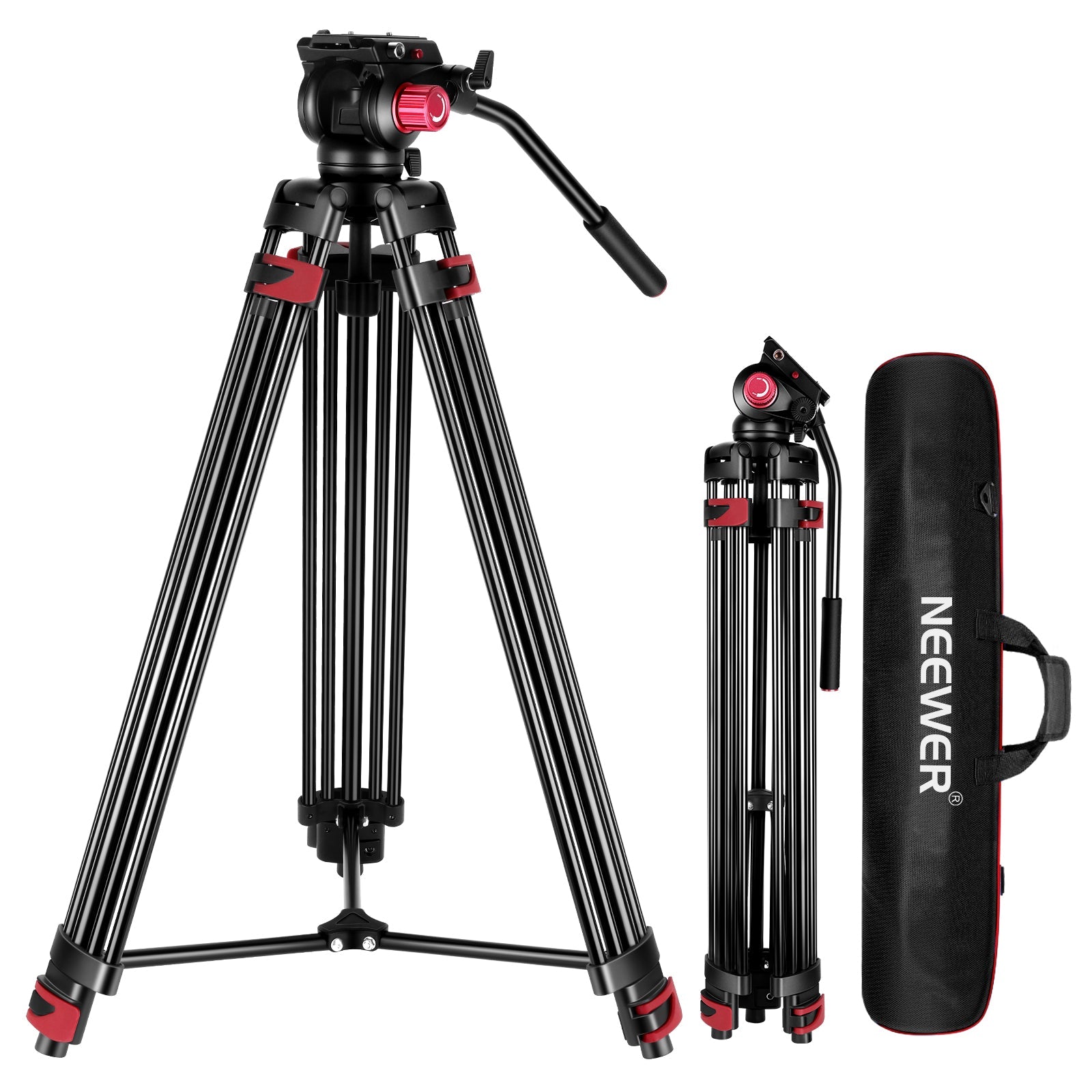 NEEWER DS801 Heavy Duty Aluminum Alloy Video Tripod