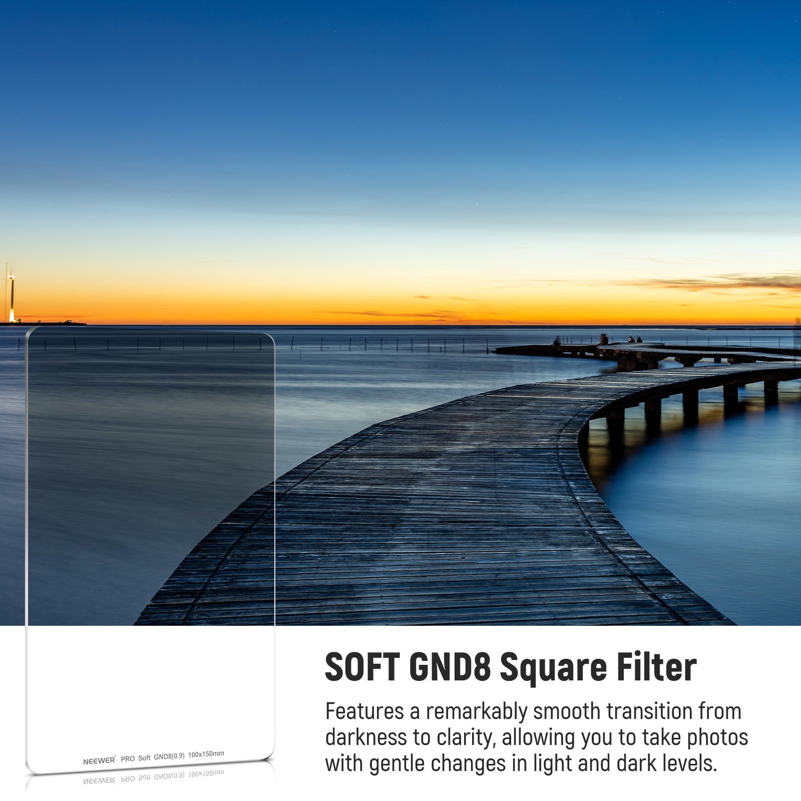 NEEWER 3 Stop SGND8 Square Filter