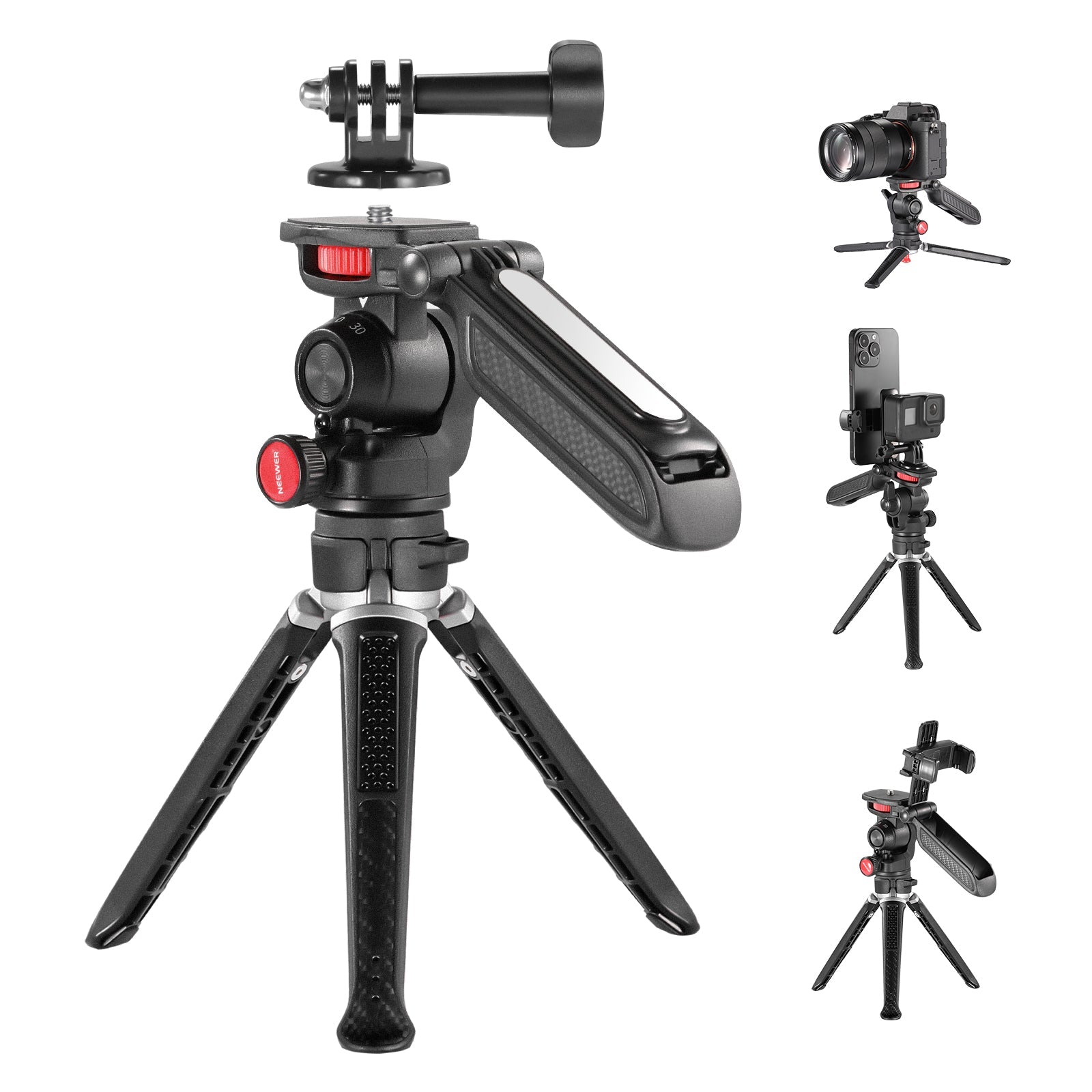 NEEWER TS003 Mini Tripod for Camera and Phone with Handle