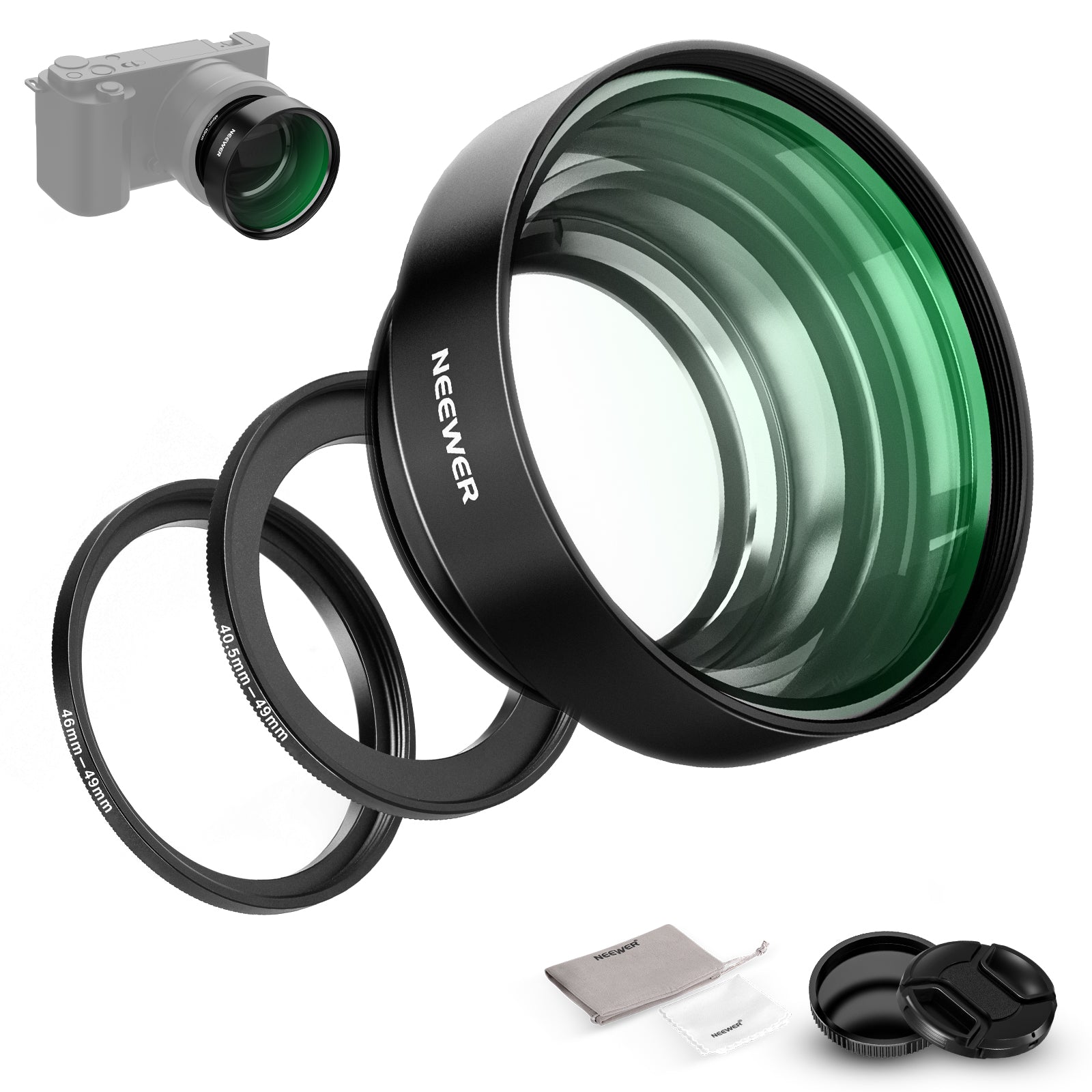 NEEWER LS-27 22mm Macro Lens with Adapter Ring For Sony