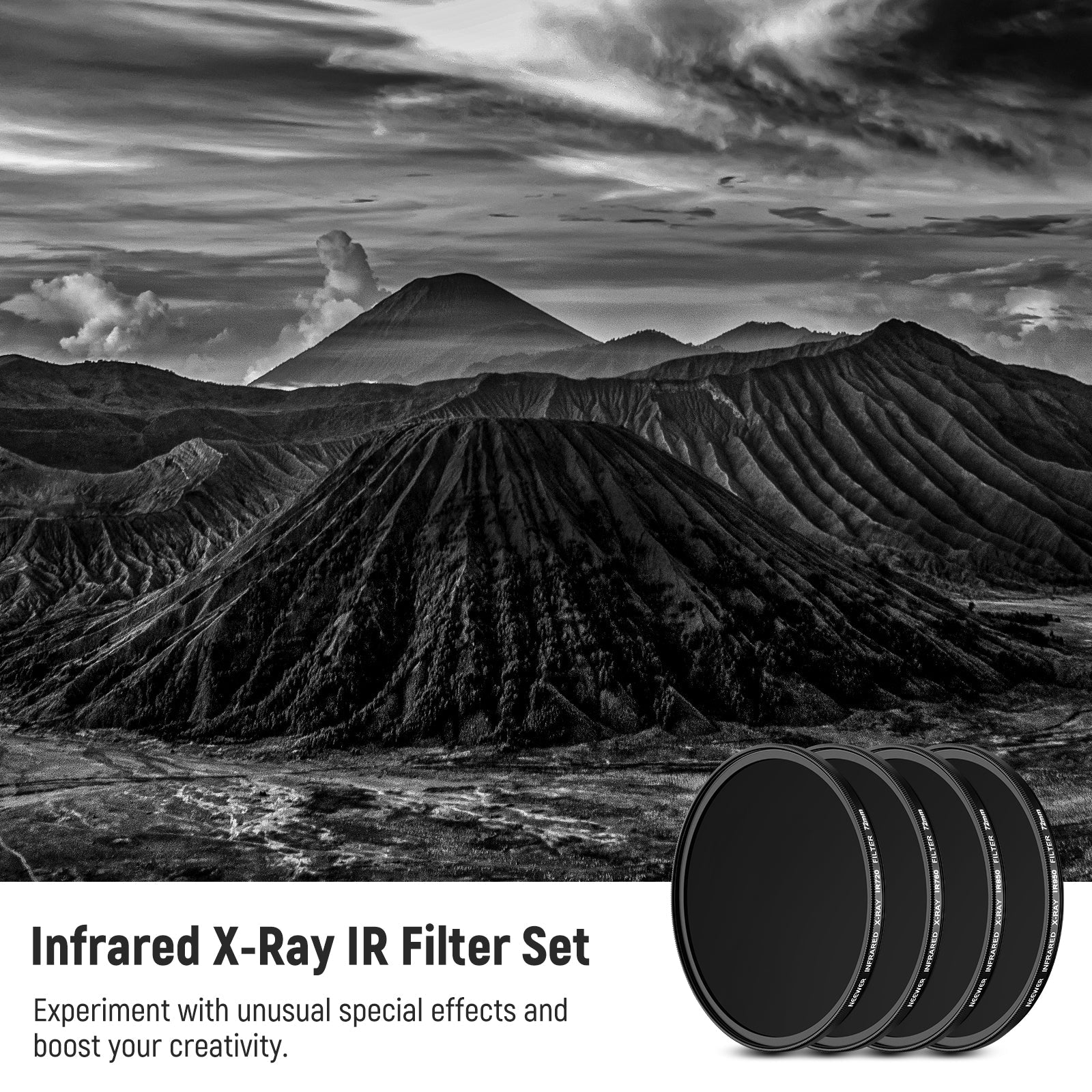 NEEWER 4 Pack Infrared Filter Set