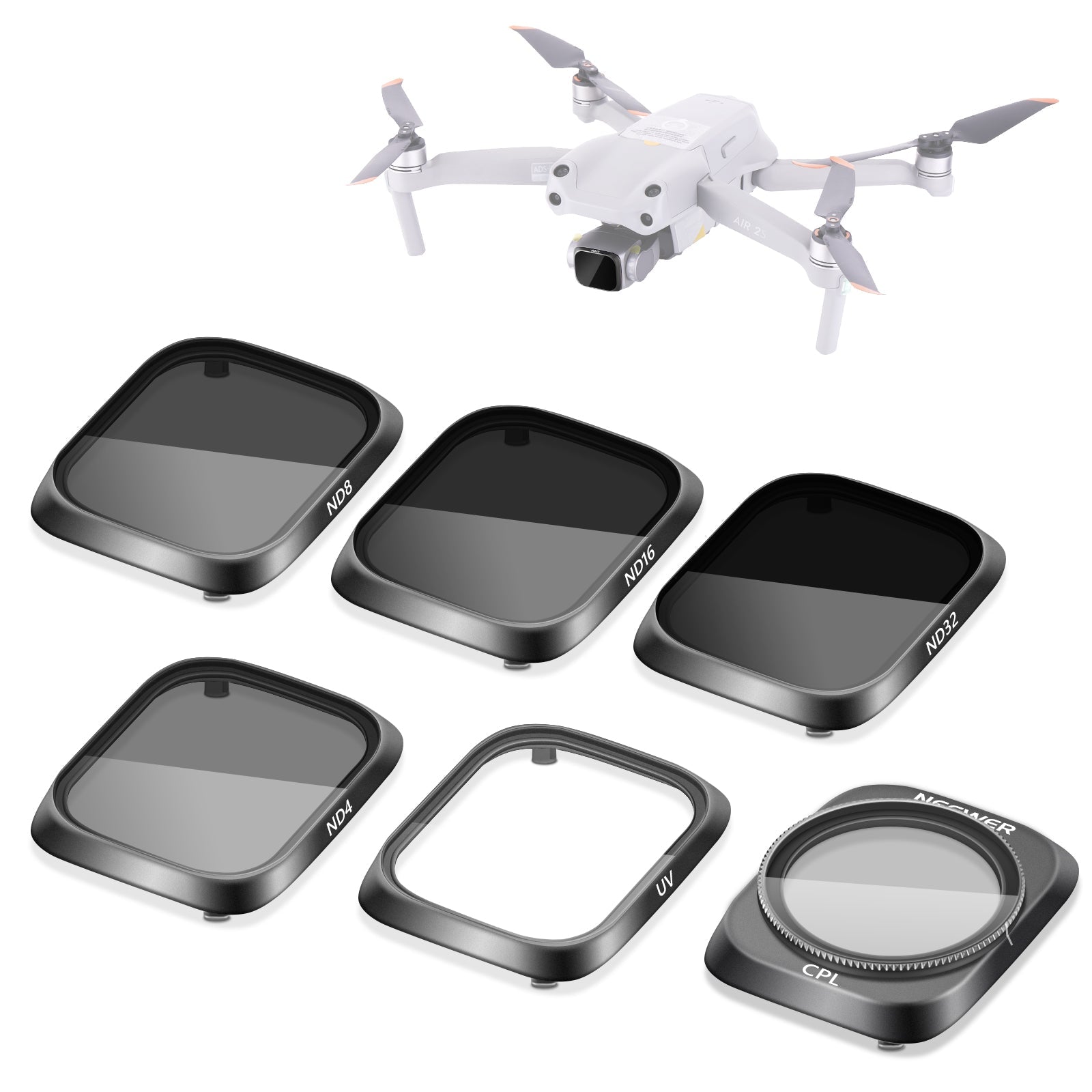 NEEWER 6-Pack Filter Set For DJI AIR 2S