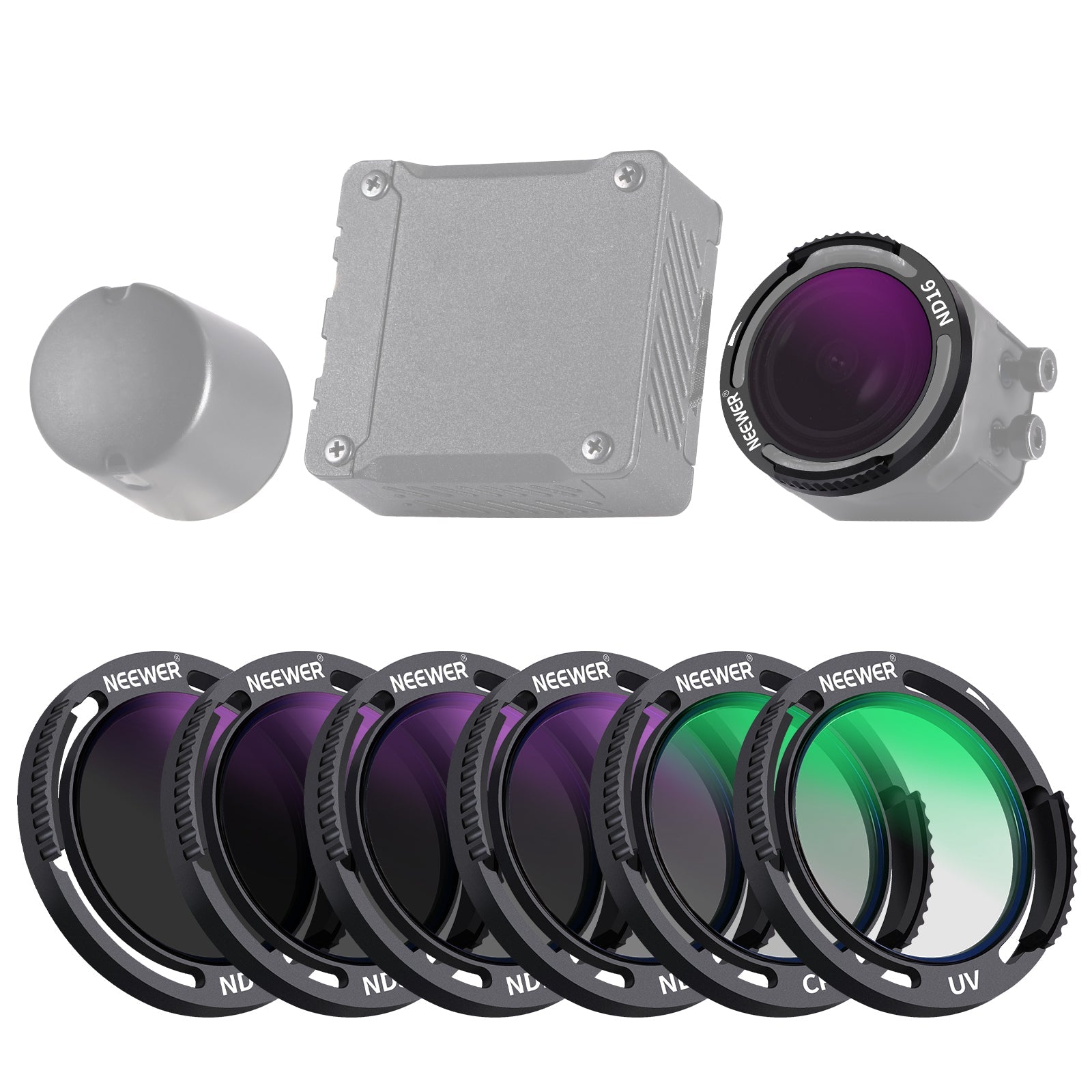 NEEWER 6 Pack ND Filters Set For DJI O3 Air Unit