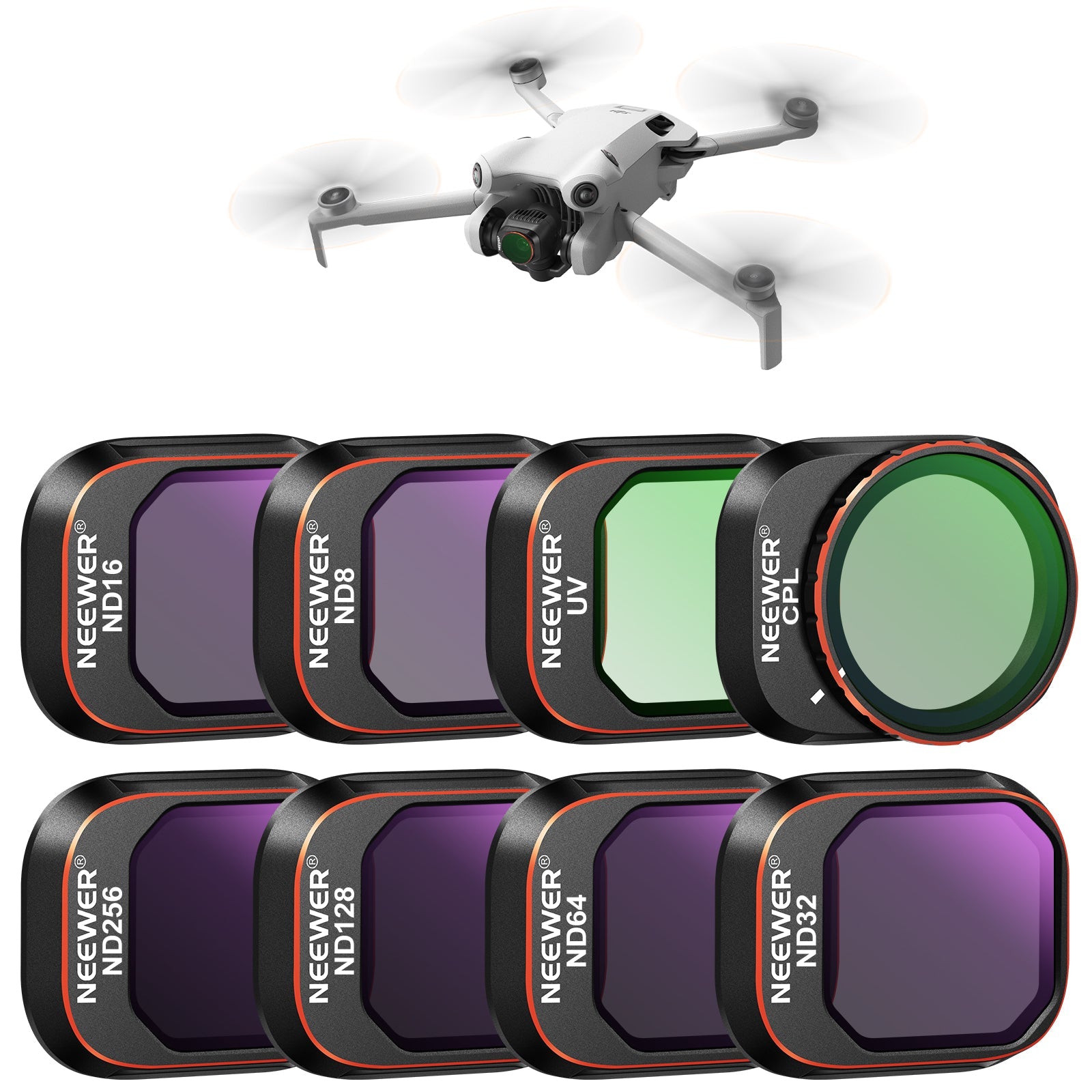 NEEWER 8 Pack ND Filters Set for Mini 4 Pro