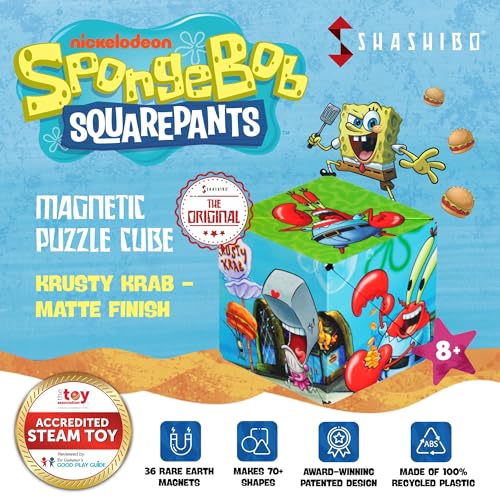 SHASHIBO Magnetic Puzzle Cube: Spongebob Squarepants - Krusty Krab