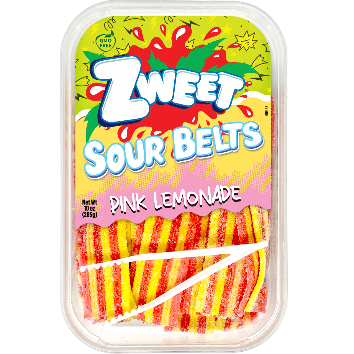 Sour Pink Lemonade Belts | Zweet | 10 oz