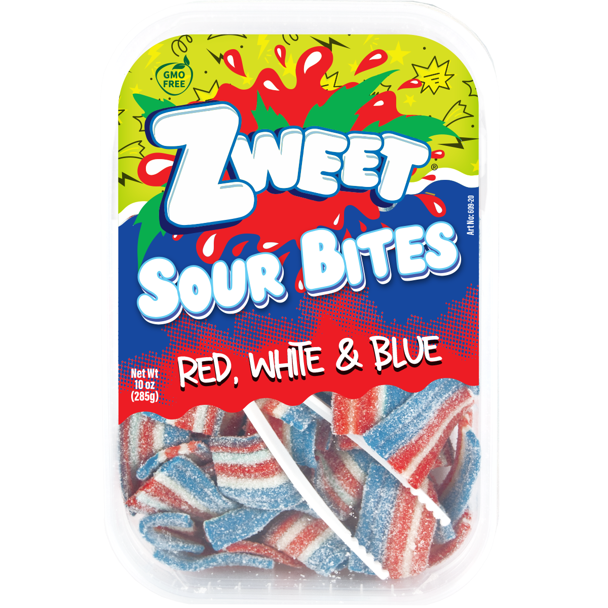 Sour US Flags Bites | Zweet | 10 oz