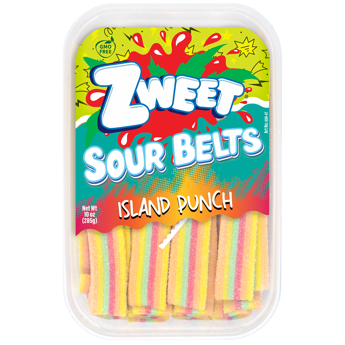 Sour Island Punch Belts | Zweet | 10 oz