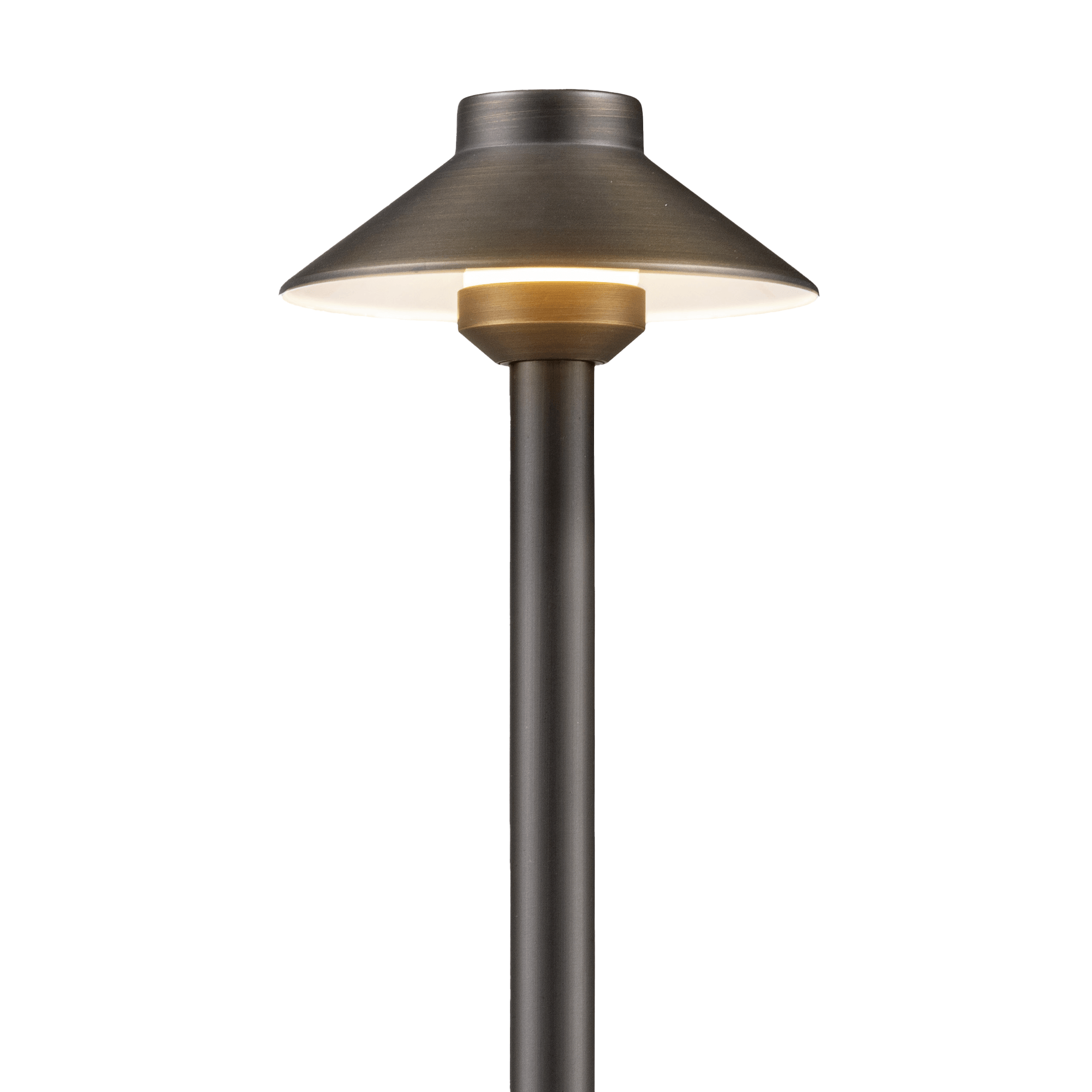 Gardenreet Solid Brass Low Voltage Landscape Pathway Light, LED Outdoor Accent Path and Area Light(Hat 2401)