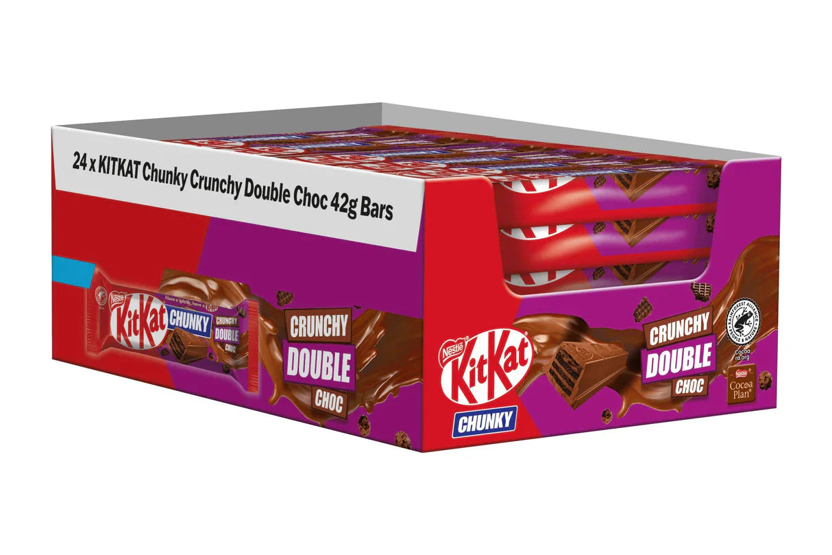 KitKat Chunky Crunchy Double Choc (42g) (UK) 24ct