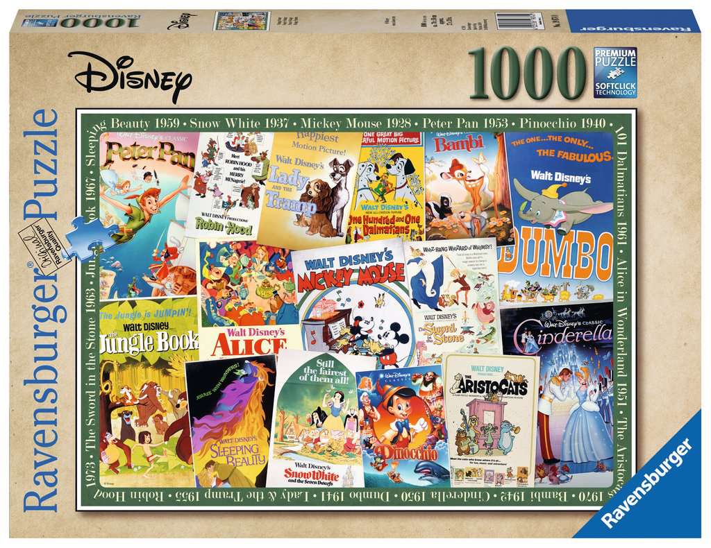 Puzzle: Disney - Vintage Movie Posters