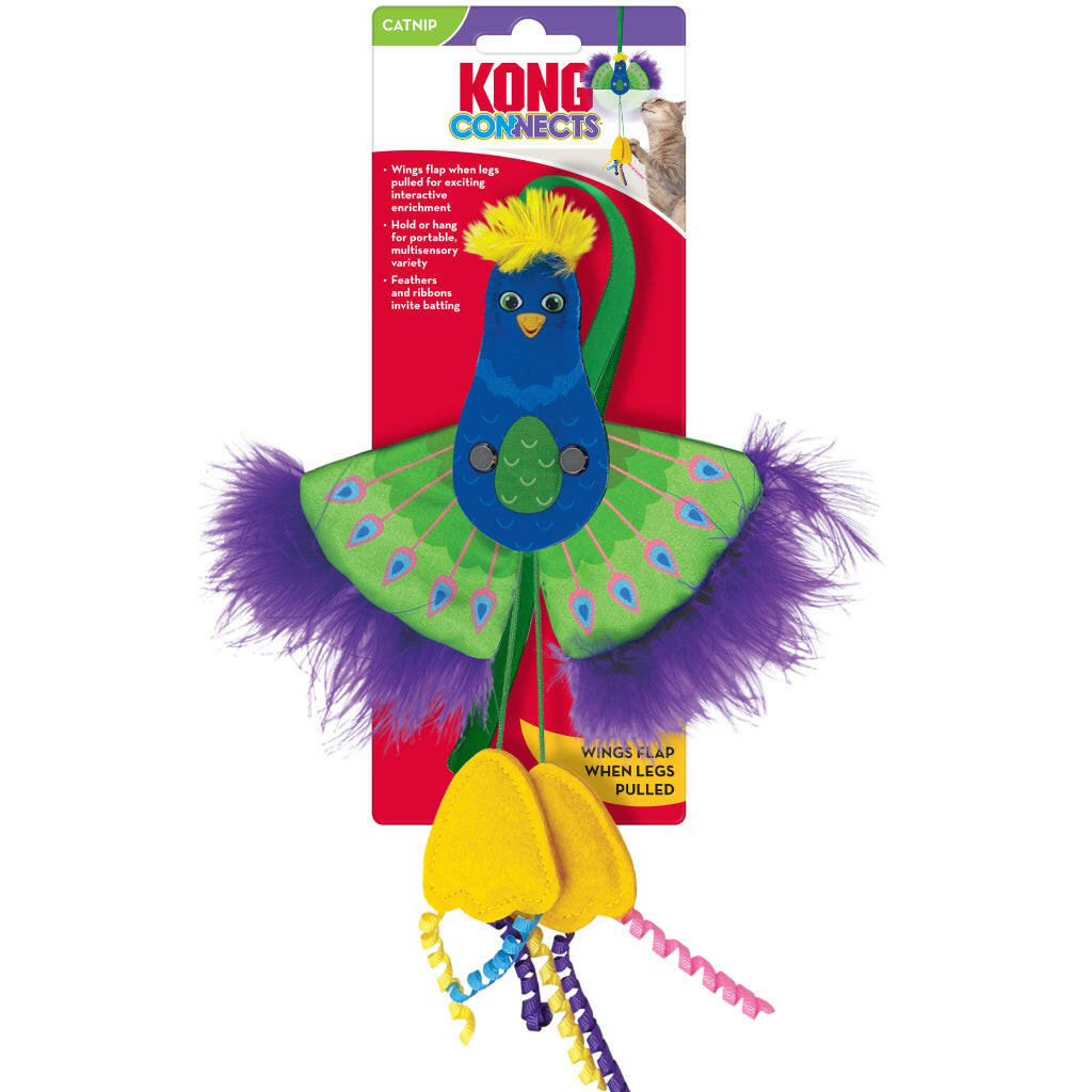 Kong Connects Peacock Toy for Cats