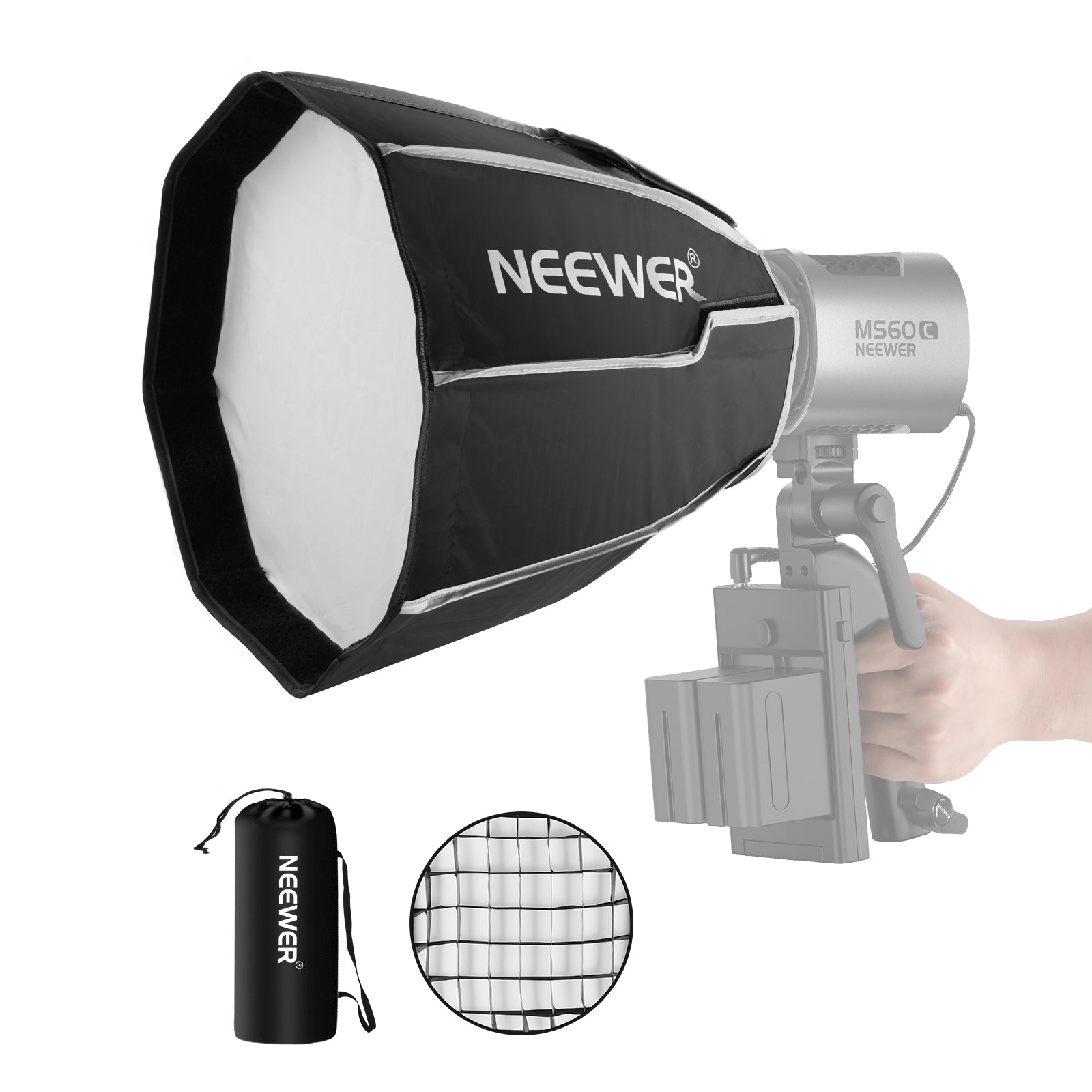 NEEWER NS3P Octagonal Softbox with NEEWER Mount