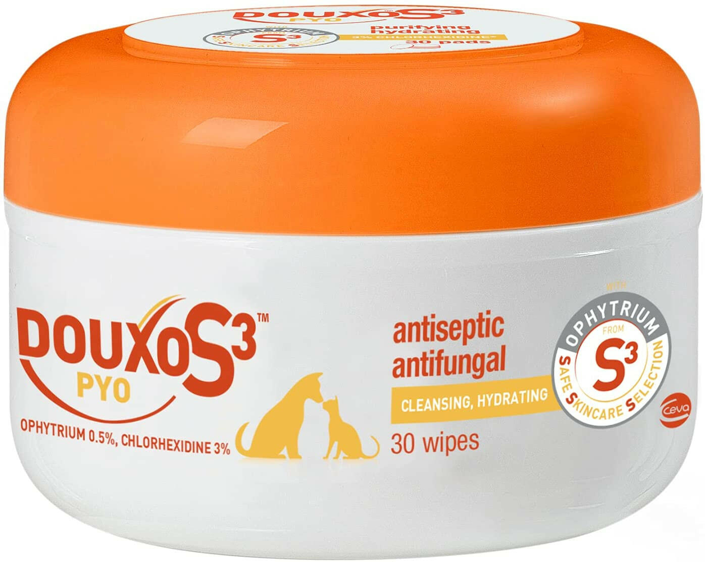 Douxo S3 PYO Antiseptic & Antifungal Wipes (30 count)