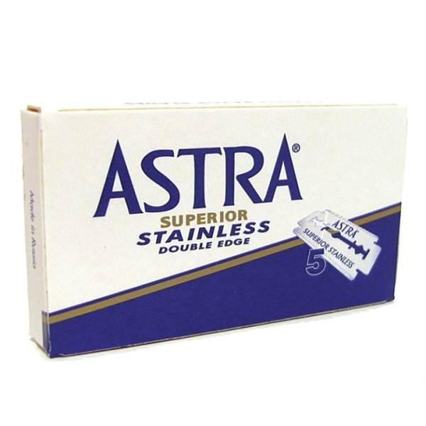 Astra Superior Stainless Double Edge Razor Blade, 100 Count