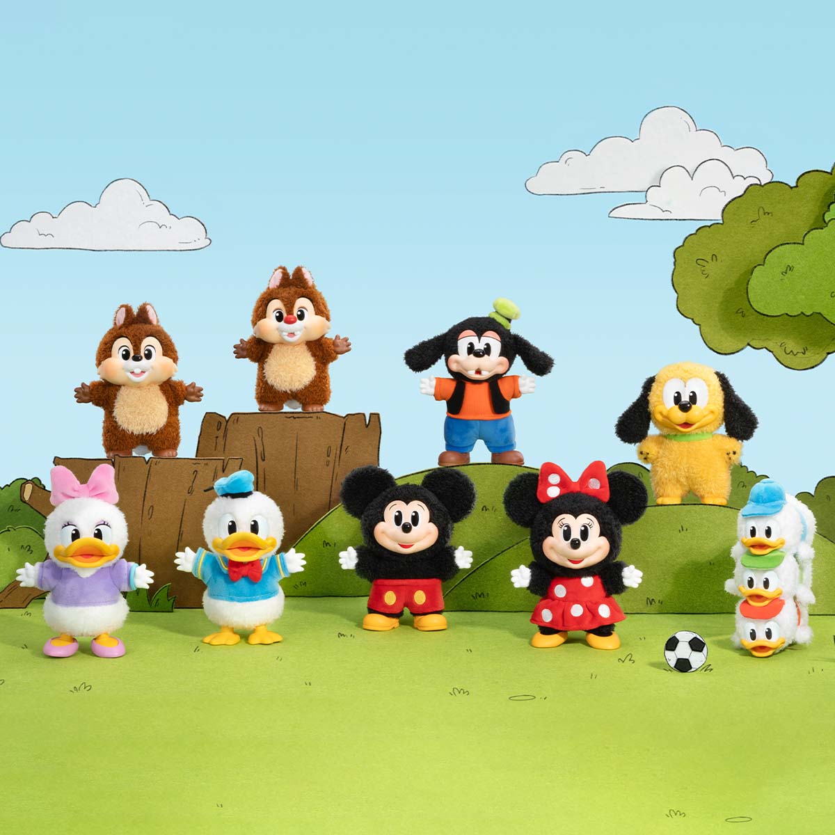 [In Stock] POPMART Mickey Family Cute Together Keychain Series Figures (SEALED)