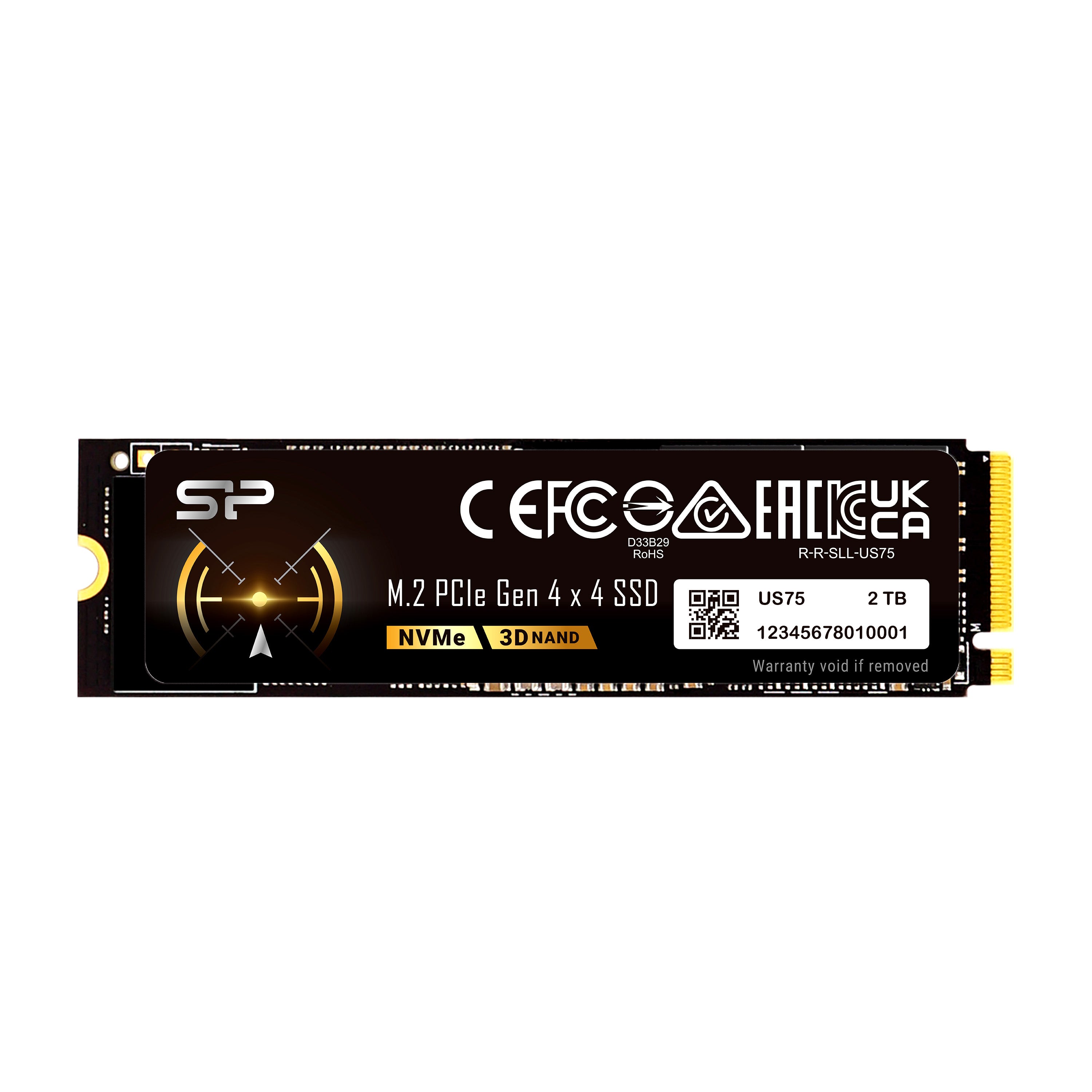 Silicon Power US75 1TB-4TB NVMe Gen4x4 M.2 2280 Internal Solid