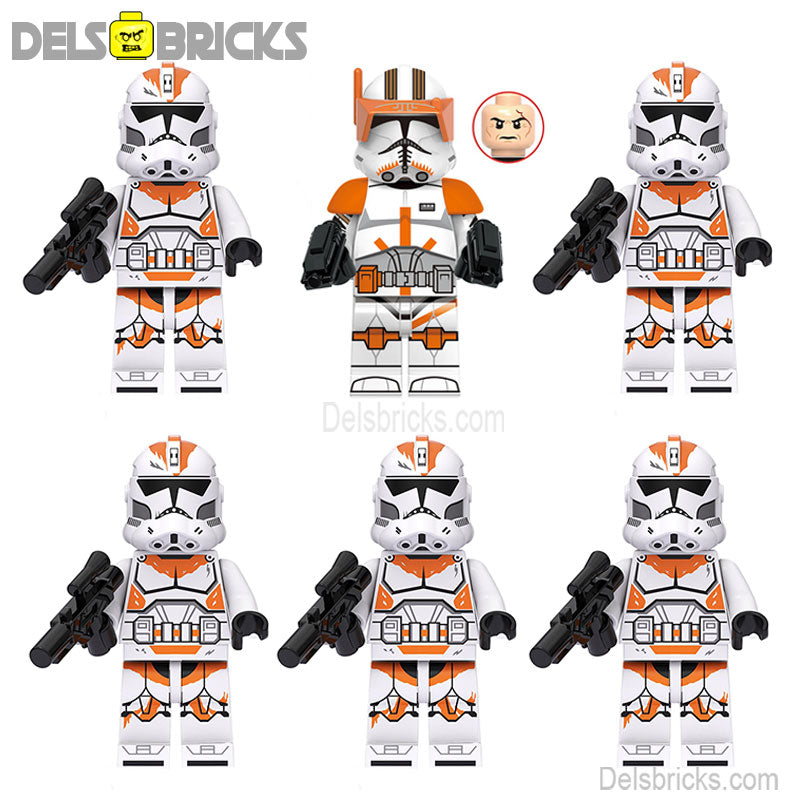 212th Clone Troopers & Commander Cody Star Wars Lego Minifigures Custom Toys