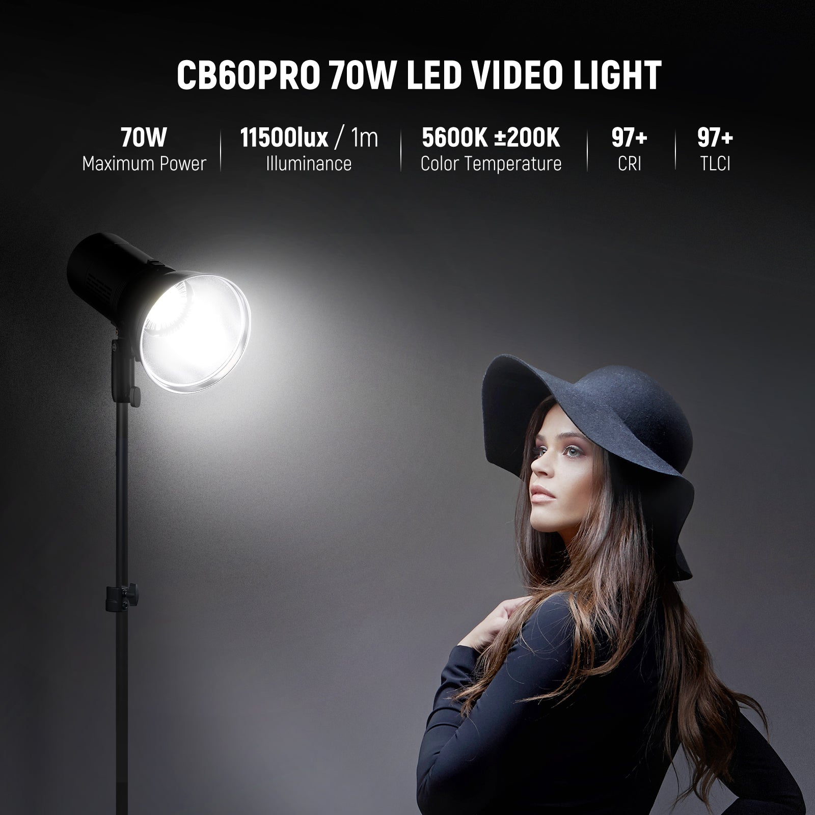 NEEWER CB60PRO 70W LED Video Light